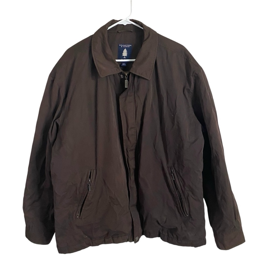 Roundtree and Yorke Mens Outdoor Brown Heavy Jacket XL
